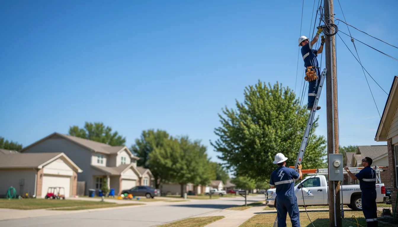 Residential electrician providing installation services in Standard, IL